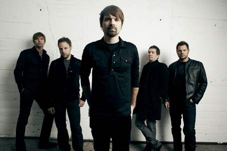 "Third Day" sind von links nach rechts: Brad Avery, David Carr (drums, percussion), Mac Powell (vocals, guitar), Mark Lee (guitars, backing vocals) and Tai Anderson (bass, backing vocals)