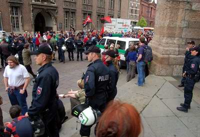 Anti-Christival-Demo in der Bremer Innenstadt 