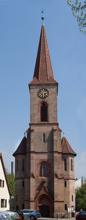 Die Kirche St. Leonhard im Nürnberger Stadtteil Schweinau