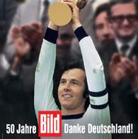 1974: Deutschland ist Fußball-Weltmeister. Zum Kalenderblatt zum 50. Geburtstag der BILD-Zeitung