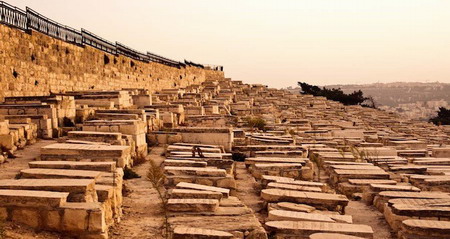 Friedhof auf dem Ölberg in Jerusalem