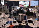 Newsroom der ARD-aktuell-Redaktion beim NDR in Hamburg-Lokstedt