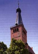 Glockenturm der Nürnberger Friedenskirche