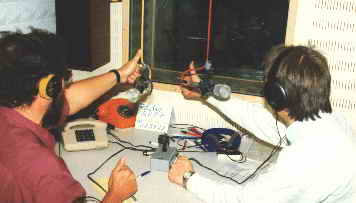 Peter Marsing (li.) und Joachim Zimber "on air"